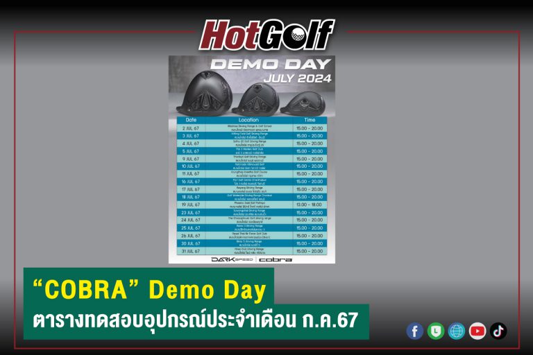 “COBRA” Demo Day ตารางทดสอบอุปกรณ์ประจำเดือน ก.ค.67
